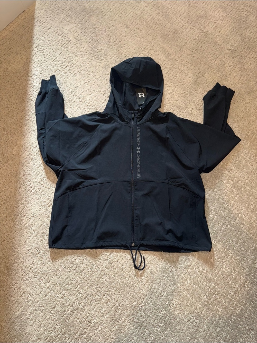 Under Armour Women's Black Hooded Utility Jacket